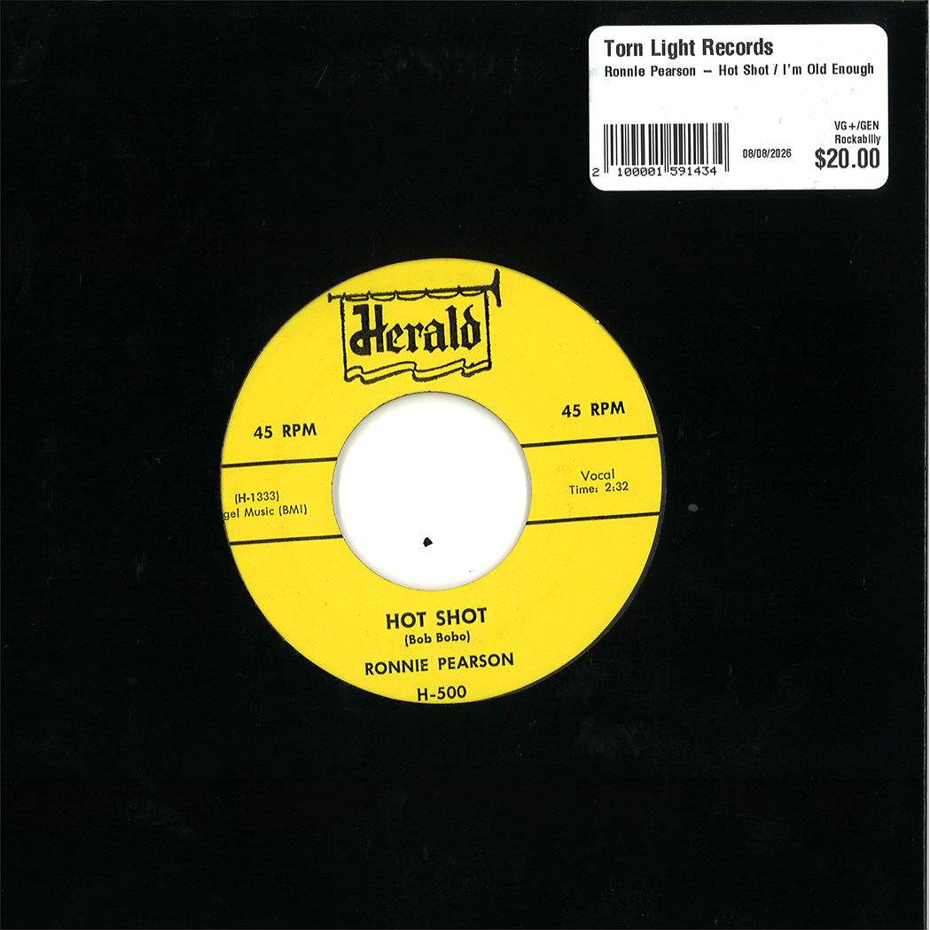 Ronnie Pearson – Hot Shot / I'm Old Enough