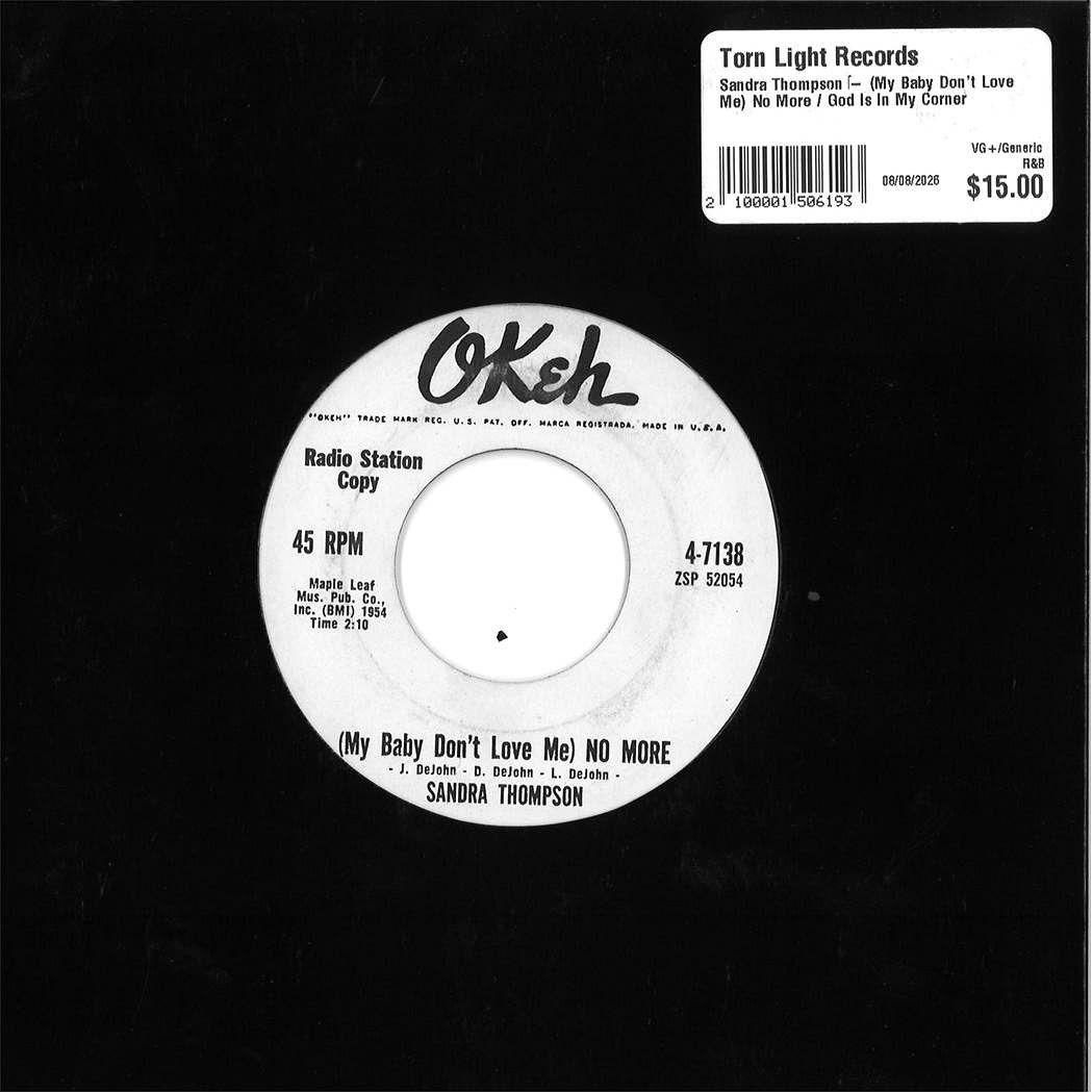 Sandra Thompson – (My Baby Don't Love Me) No More / God Is In My Corner