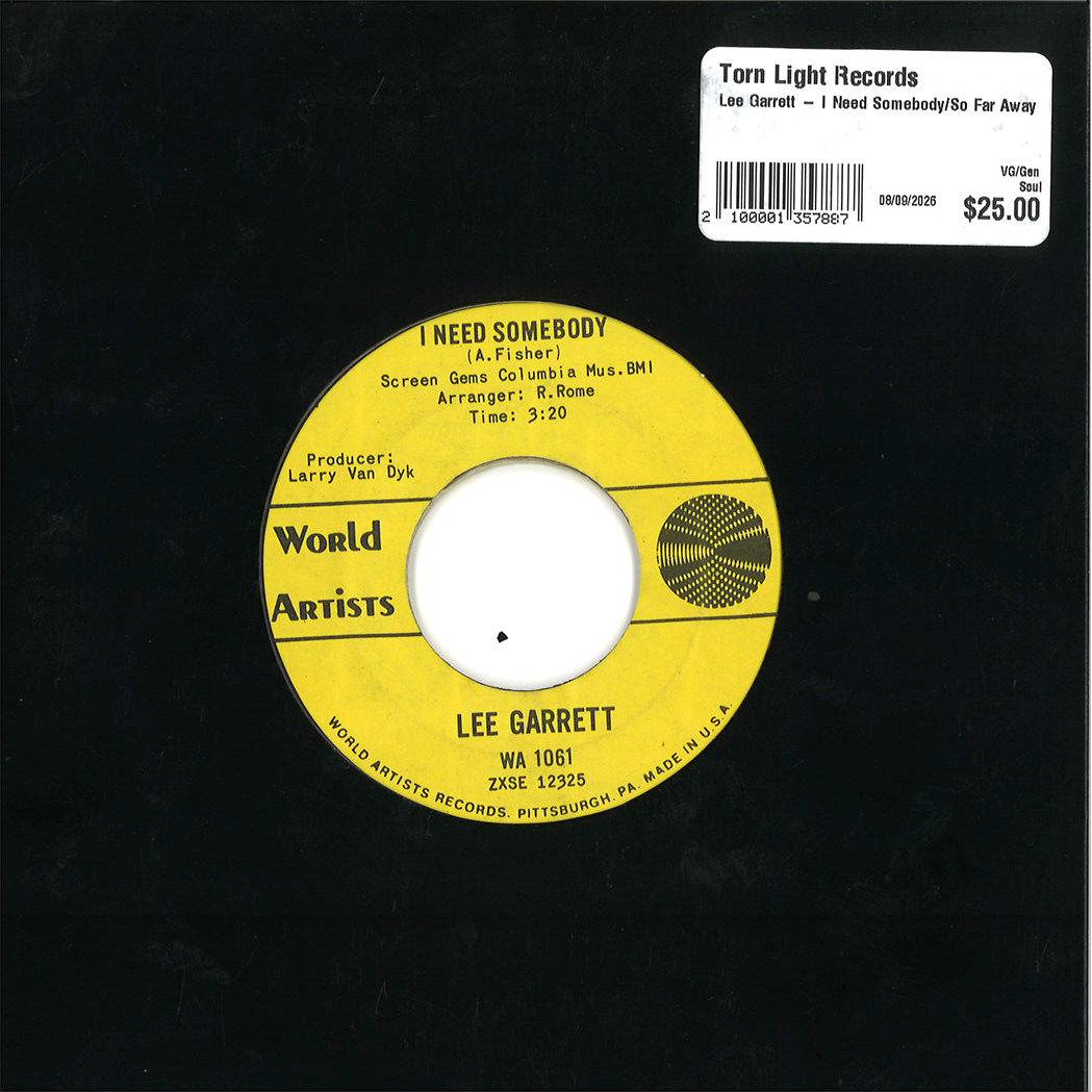 Lee Garrett – I Need Somebody/So Far Away