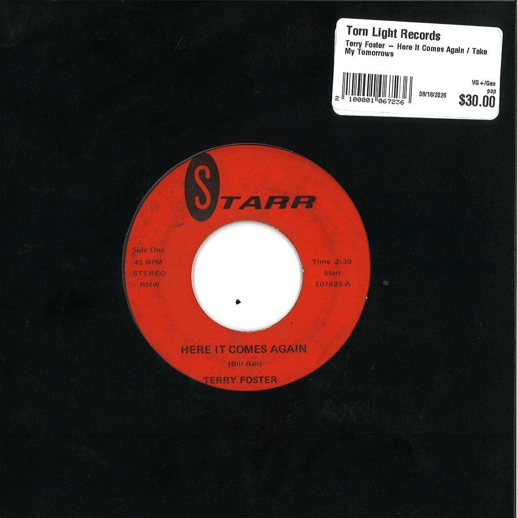 Terry Foster – Here It Comes Again / Take My Tomorrows