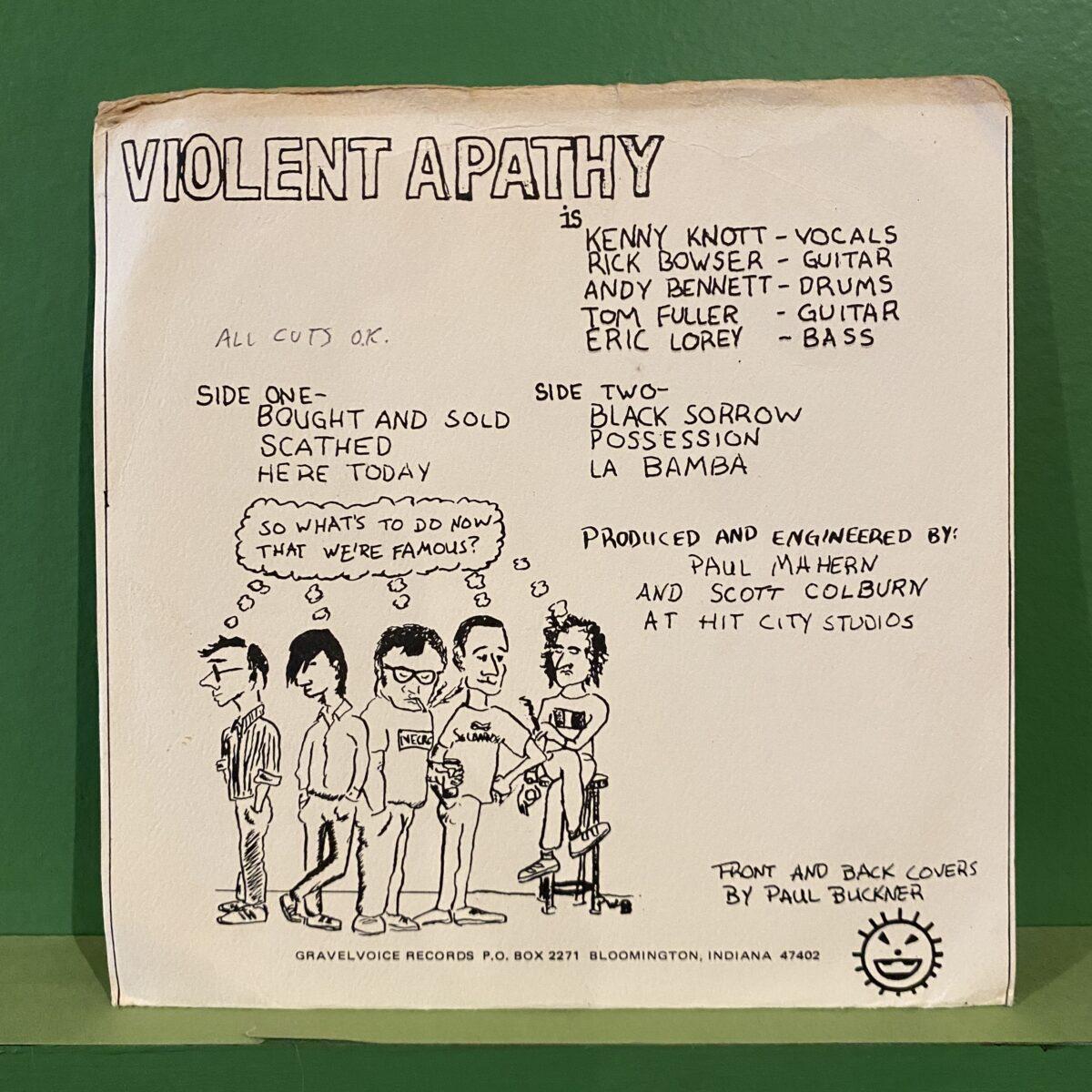 Violent Apathy ‎– Here Today.... - Image 2
